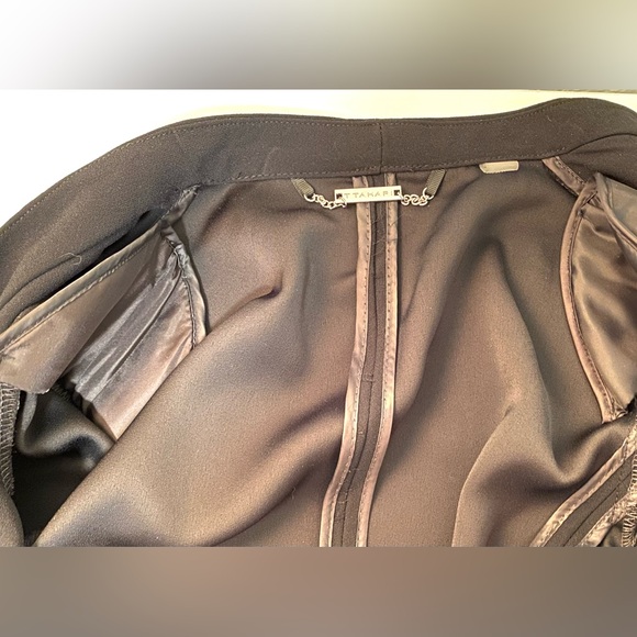 T Tahari Collarless Open Front Blazer XS/TP - Picture 7 of 7